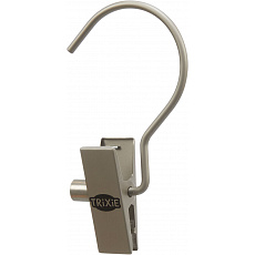 Háčik s klipom, 6.2 x 11.3 x 2.9 cm, strieborná matná