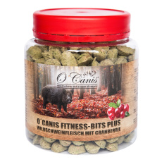 O'CANIS Fitness Bits Plus Wild boar with cranberries - pochoutka pro psy - 300 g