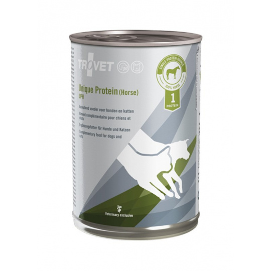 TROVET Cat Unique Protein UPH with horse  konz. 400 g