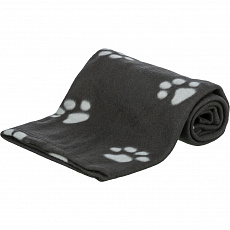 Fleecová deka BEANY 100x70cm - čierna s bielymi labkami Fleecová deka BEANY 100x70cm - čierna s bielymi labkami