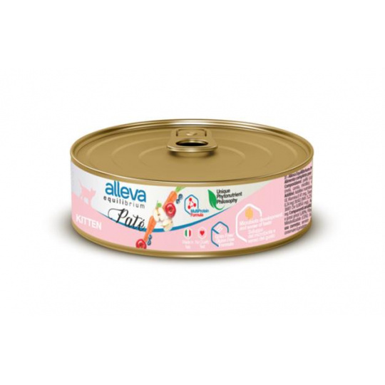 Alleva EQUILIBRIUM cat wet pate Sterilized chicken 85 g konzerva Alleva EQUILIBRIUM cat wet pate Sterilized chicken 85 g konzerva