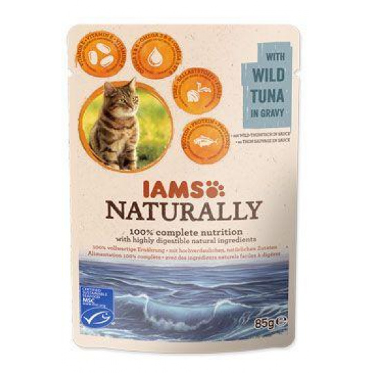 Iams Cat Adult tuniak v omáčke kapsička 85g