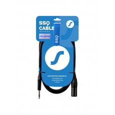 SSQ JSXM5 PRO - Kabel, Jack Stereo - XLR 3-pin Samec, 5 m, Neutrik