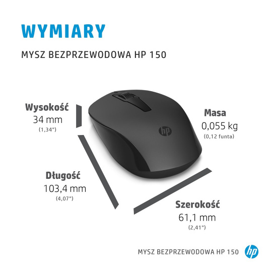 HP Bezdrátová myš 150 HP Bezdrátová myš 150