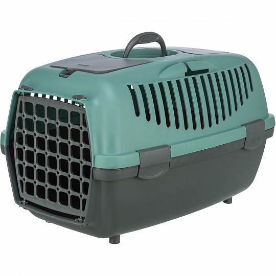 Transportný box CAPRI II, XS-S: 37x34x55cm (max. 8kg), tmavošedá/petrolejová