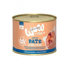 WOW Cat konzerva Adult Paté kuře s lososem 200g