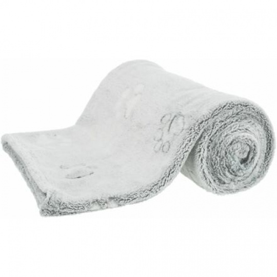 NANDO fleecová deka s vysokým vlasem - světle šedá