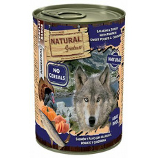 Natural Greatness losos, krůta, dýně, sladký brambor, konzervy pro psy 400 g