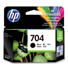 Originální černá inkoustová kazeta HP 704 Ink Advantage