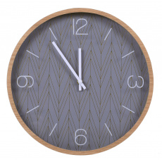TECHNOLINE WT774453 Přírodní dřevo Elegantní nástěnné hodiny Loft