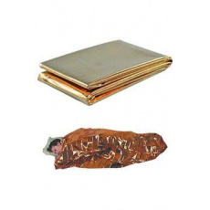 Záchranná termoizolačná fólia 1,6 x 2,1m 1kus Záchranná termoizolačná fólia 1,6 x 2,1m 1kus