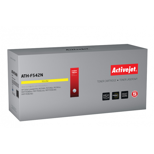 Activejet ATH-F542N Tonerkartusche für HP-Drucker; HP 203A CF542A Ersatz; Höchste; 1300 Seiten; Gelb