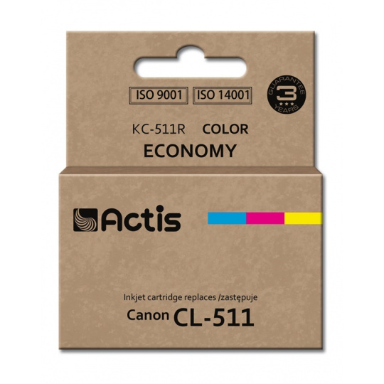 Actis Inkoust KC-511R (náhrada za Canon CL-511; standardní; 12 ml; barevný)