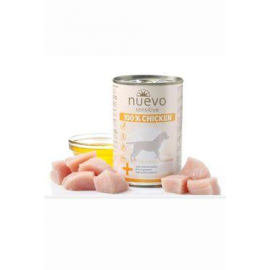 Nuevo pes Sensitive Kuracie Monoproteín konz. 400g Nuevo pes Sensitive Kuracie Monoproteín konz. 400g