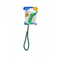 Hračka DUVO+ gumová 2 v 1 na špagáte, zelená, S-12,2×3,2×3,2 cm