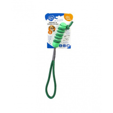 Hračka DUVO+ gumová 2 v 1 na špagáte, zelená, S-12,2×3,2×3,2 cm
