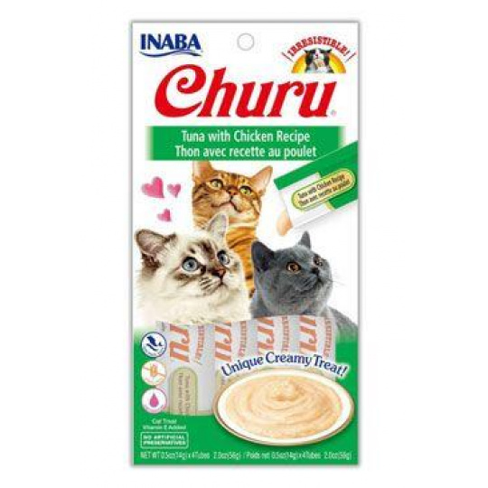Churu Cat Purée Tuniak s Kuracím 4x14g Churu Cat Purée Tuniak s Kuracím 4x14g