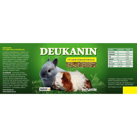 Deukanin Kräuter Fit & Petržlen 3 kg vedro (Králiky)