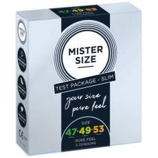 MISTER SIZE Test Packege Slim 3 kusů Hladké