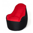 Sako Boss pytel pouffe černo-červený XXL 140 x 90 cm