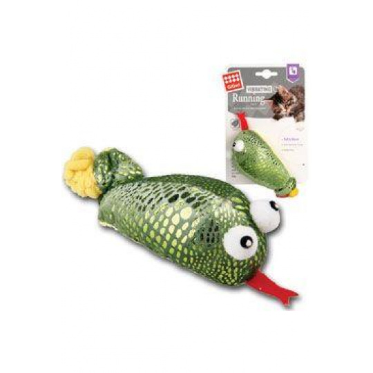 Hračka mačka GiGwi Vibr. Running Had zelený+catnip Hračka mačka GiGwi Vibr. Running Had zelený+catnip