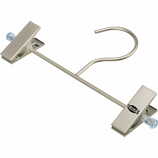 Háčik s 2 klipsami, 23 x 11.5 x 3 cm, strieborná matná Háčik s 2 klipsami, 23 x 11.5 x 3 cm, strieborná matná