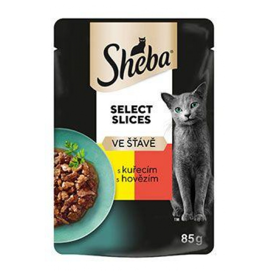 Sheba kapsička Select Slices s kuracím a hovädzím 85g Sheba kapsička Select Slices s kuracím a hovädzím 85g