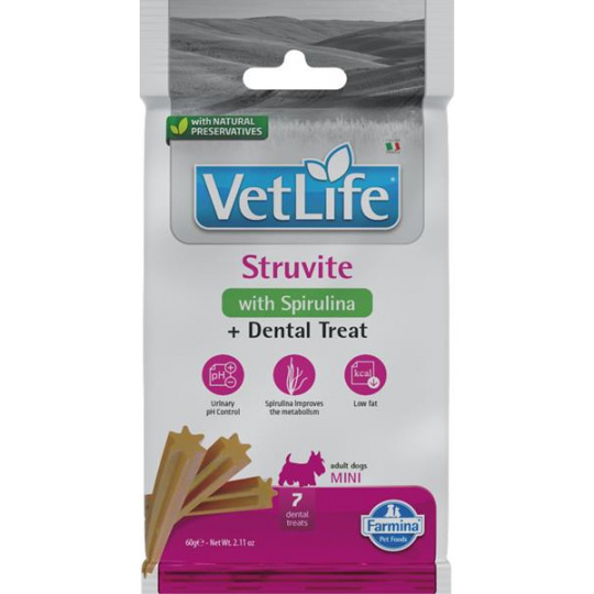 Pamlsok Farmina Vet Life Dog Struvite Adult Mini 60g Pamlsok Farmina Vet Life Dog Struvite Adult Mini 60g