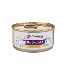 All Animals mačkopes konz. Steak z kurčaťa 100g