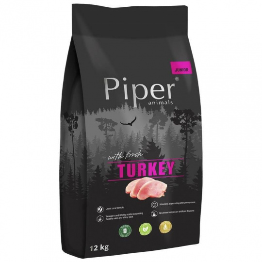 DOLINA NOTECI Piper Junior s krůtím masem - suché krmivo pro psy - 12 kg