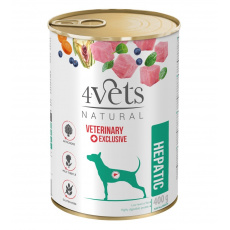 4VETS Natural Hepatic Dog  - vlhké krmivo pro psy - 400 g