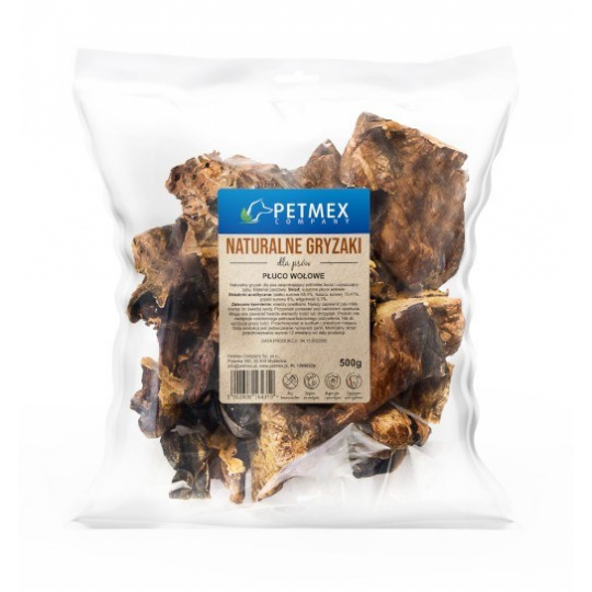 PETMEX Beef lung - pamlsek pro psa - 500g