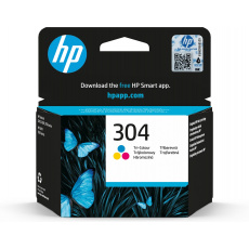 HP 304 Tříbarevná originální inkoustová kazeta