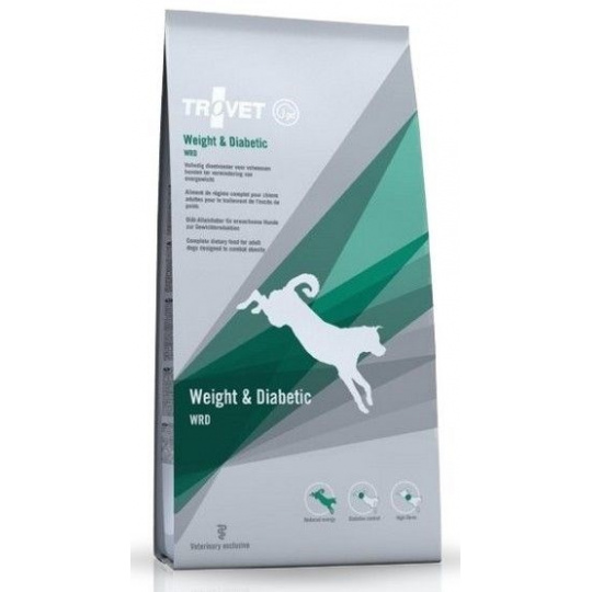 TROVET Weight & Diabetic WRD with chicken - suché krmivo pro psy -  3 kg