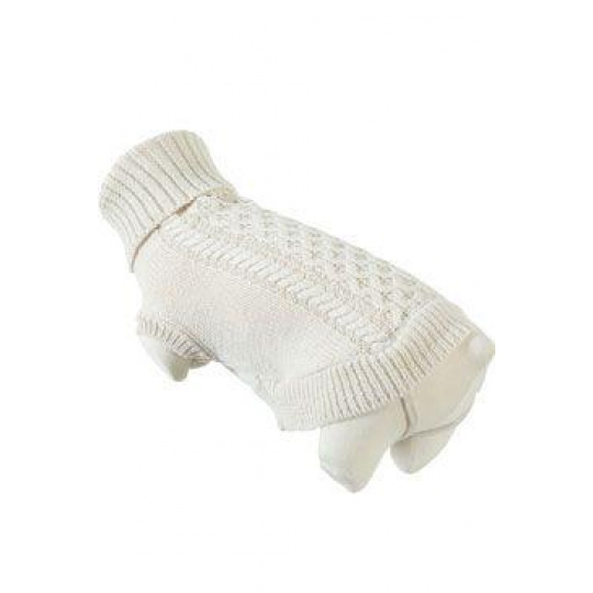 Obleček sveter rolák pre psy MEGEVE krémový 25cm Zolux Obleček sveter rolák pre psy MEGEVE krémový 25cm Zolux