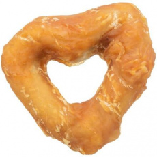 DentaFun Heart, byvolie srdce s kuracím mäsom [200 ks], 6 cm/20 g