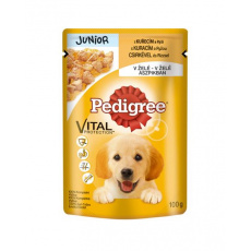 Mars PEDIGREE kapsička dog JUNIOR s kuracím mäsom & ryžou v želé 24 x 100 g Mars PEDIGREE kapsička dog JUNIOR s kuracím mäsom & ryžou v želé 24 x 100 g