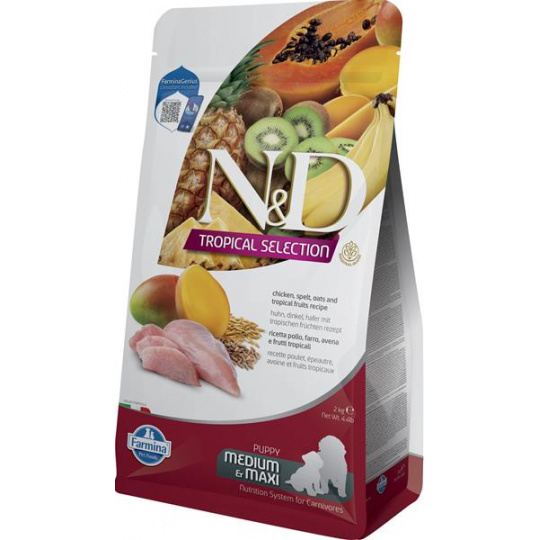Farmina N&D dog TROPICAL SELECTION (AG) puppy med/maxi kuracie 2 kg