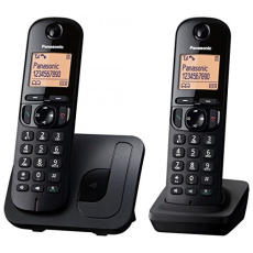 Panasonic KX-TGC212 DECT telefon Identifikace volajícího Černá