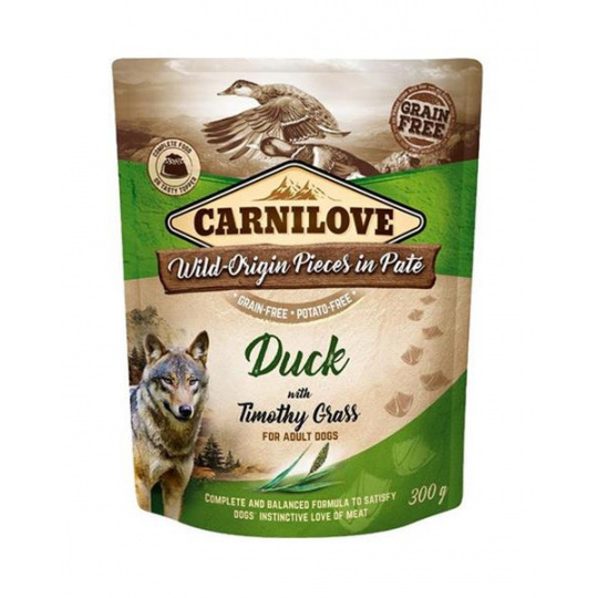 Carnilove dog Kapsička Paté Kačica s Timoťkou 12 x 300 g