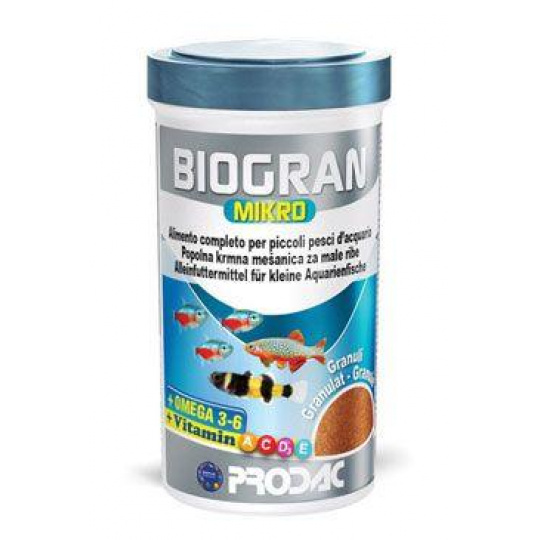 Krmivo pre ryby Prodac Biogran Mikro 50g Krmivo pre ryby Prodac Biogran Mikro 50g