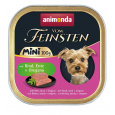 ANIMONDA Vom Feinsten Adult Mini Beef, duck and oregano - mokré krmivo pro psy - 100g