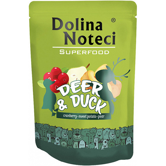DOLINA NOTECI SUPERFOODS jeleň a kačica kapsička pre psy 300 g