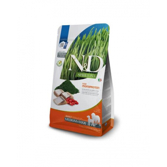 Farmina N&D dog SPIRULINA (GF) adult medium & maxi sleď 2 kg Farmina N&D dog SPIRULINA (GF) adult medium & maxi sleď 2 kg