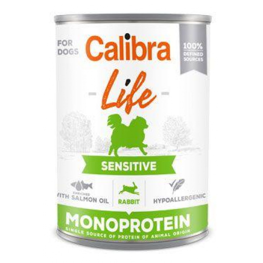 Calibra Dog Life konz.Sensitive Rabbit 400g