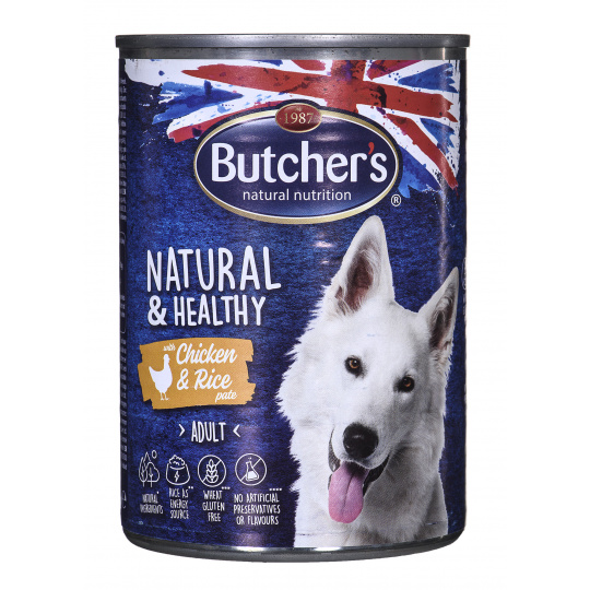 BUTCHER'S Natural&Healthy Dog Kuře s rýží