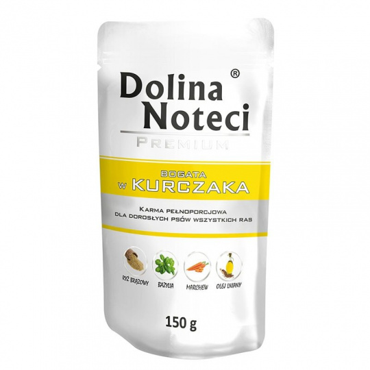 DOLINA NOTECI Premium bohaté na kuřecí maso - mokré krmivo pro psy - 150 g