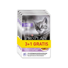 PURINA Pro Plan Junior Turkey - mokré krmivo pro kočky - 85g 3+1