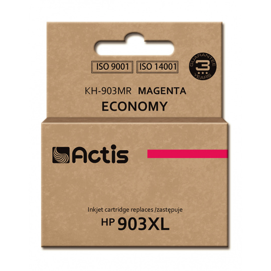 Actis Inkoust KH-903MR (náhrada za HP 903XL T6M07AE; standardní; 12 ml; červený) - nový čip