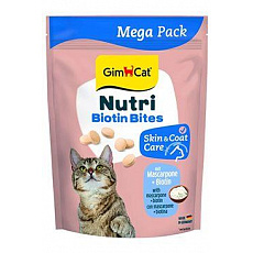 GimCat Nutri Biotin Bites tablety s mascarpone 425g GimCat Nutri Biotin Bites tablety s mascarpone 425g
